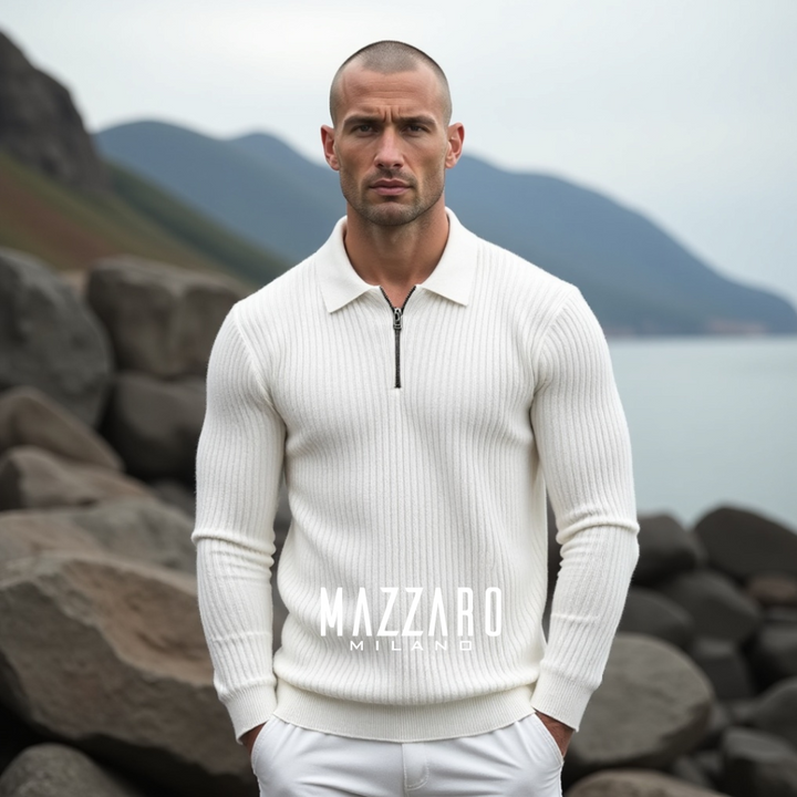 Maglione con zip a quarto di Matteo Ricci