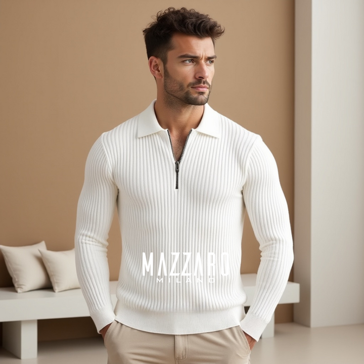 Maglione con zip a quarto di Matteo Ricci